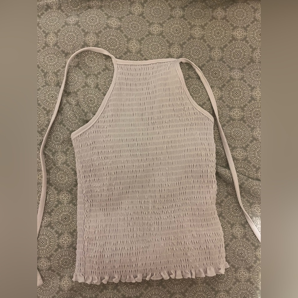 White Halter Top